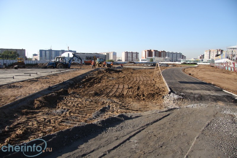 Новый парк в Зашекснинском районе Череповца у "Ленты" будет готов к 25 октября 2014 г