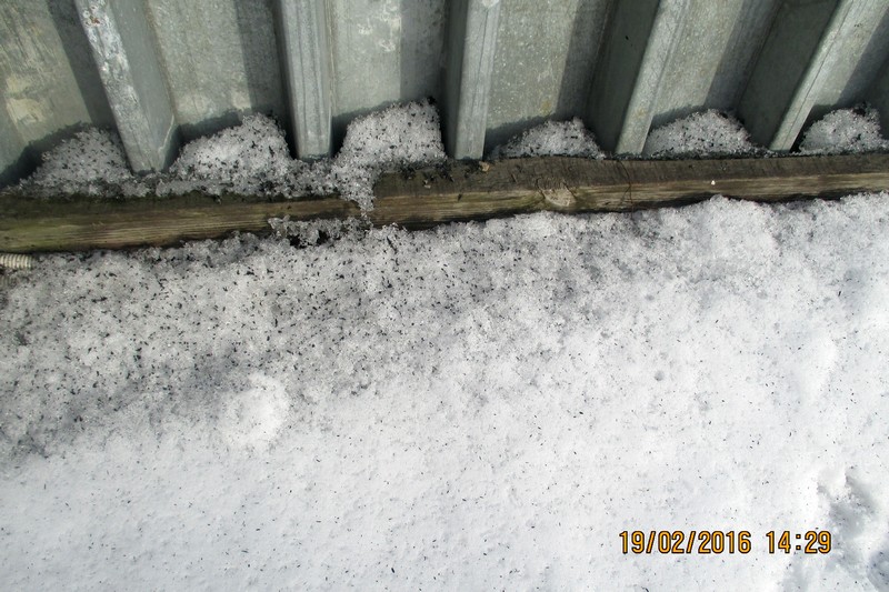 Снег в районе спичечной фабрики (Череповец) сплошь усеян черной сажей