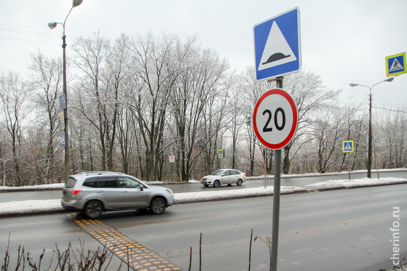 На улице Парковой установили «лежачего полицейского»