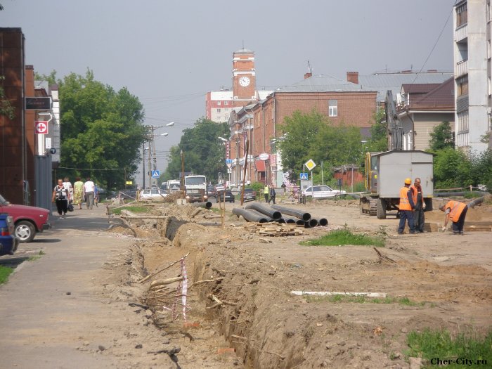 Реконструкция улиц Набережная-Ленина - вид на Советский проспект