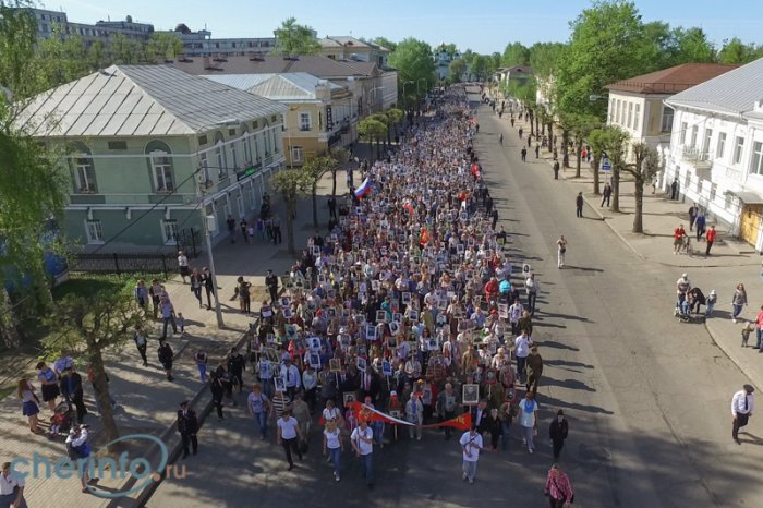 Бессмертный полк - 2016, вид сверху