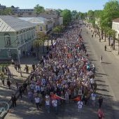 Бессмертный полк - 2016, вид сверху