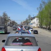 Автопробег 9 мая 2011, начало