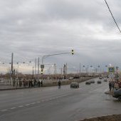 Открытие Ягорбского моста, вид с ул. Набережной